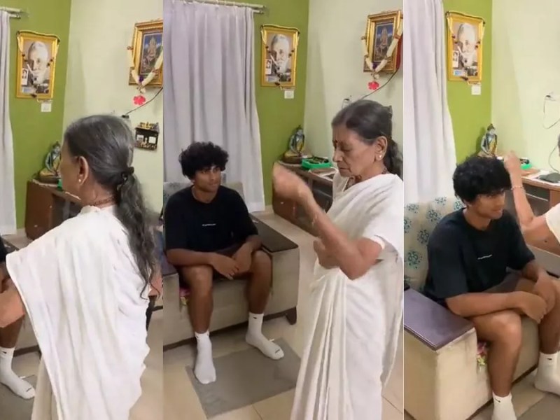 Rachin Ravindra seeks his grandmother's blessings